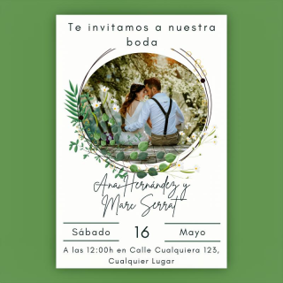 Invitación de boda Diseño Infinito