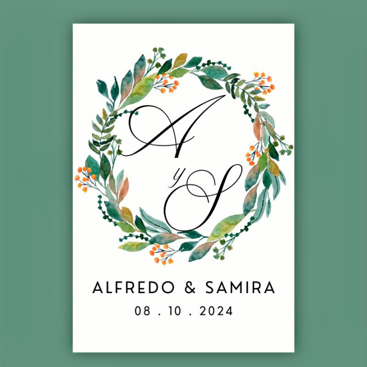 Invitación de boda Diseño Versalle