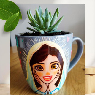 Maceta personalizada virgen María