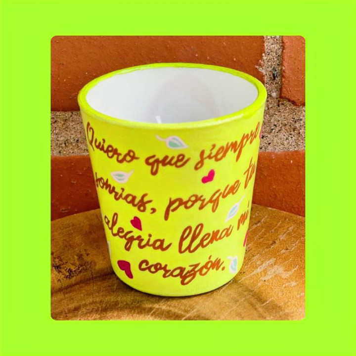 Vela decorada de María-Recuerdo Comunión