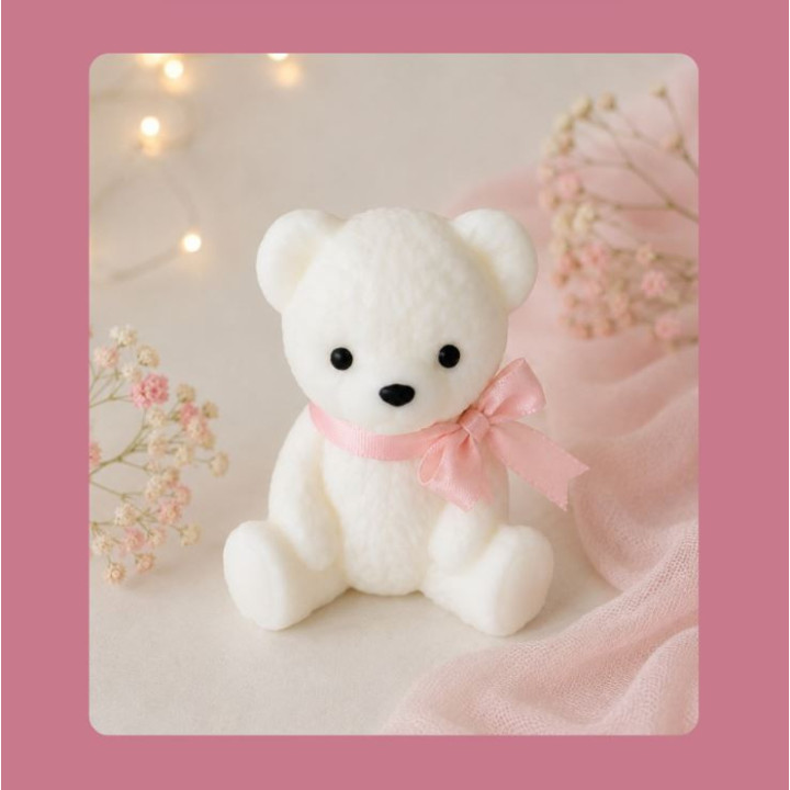 Vela de osito (7×5 cm): un detalle tierno y perfecto para cumpleaños, bautizos y baby showers.