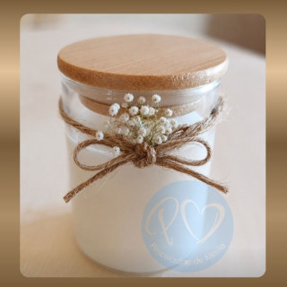 Vela Personalizada con Fragancia a Coco | Recuerdos Personalizados
