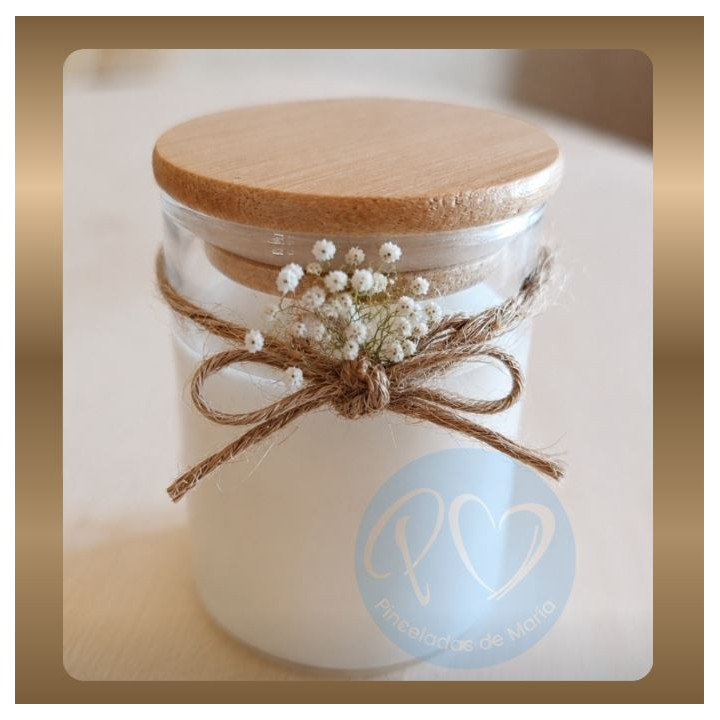 Vela Personalizada con Fragancia a Coco | Recuerdos Personalizados