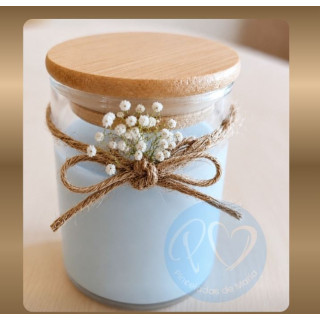 Vela Personalizada con Fragancia Ropa Limpia